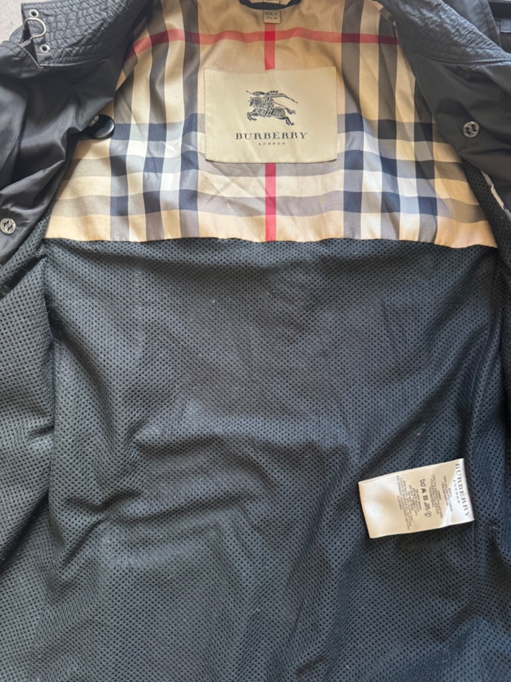 BURBERRY London Black Short Coat Jacket Size US 6 UK 10 EU 40 - See Description - Picture 4 of 12